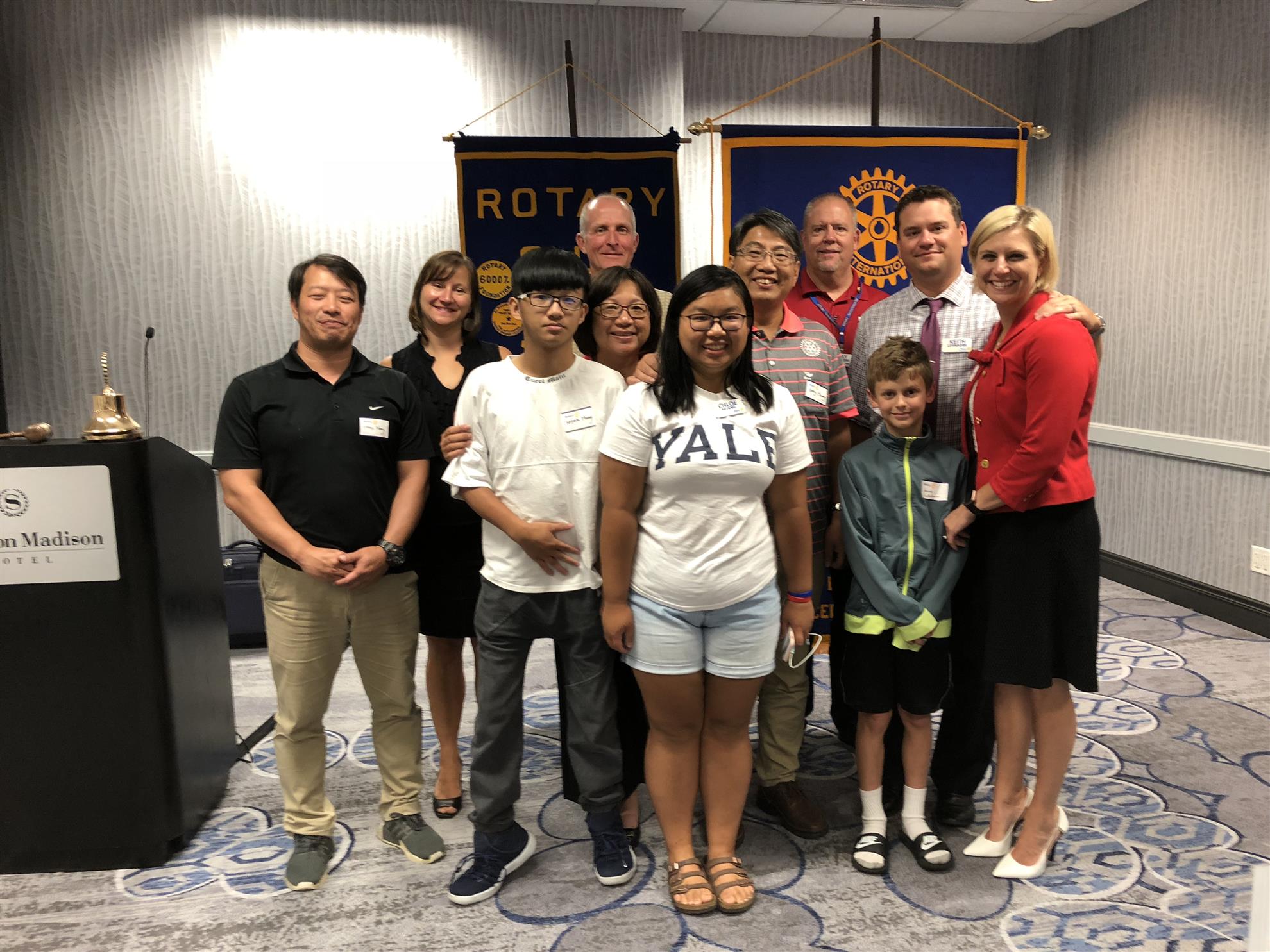 Chloe Huang's family visits Madison South Rotary | Rotary Club of