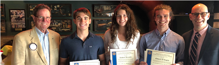 Rotary Scholars in May: Facciuto, Alexander and D’Angelo