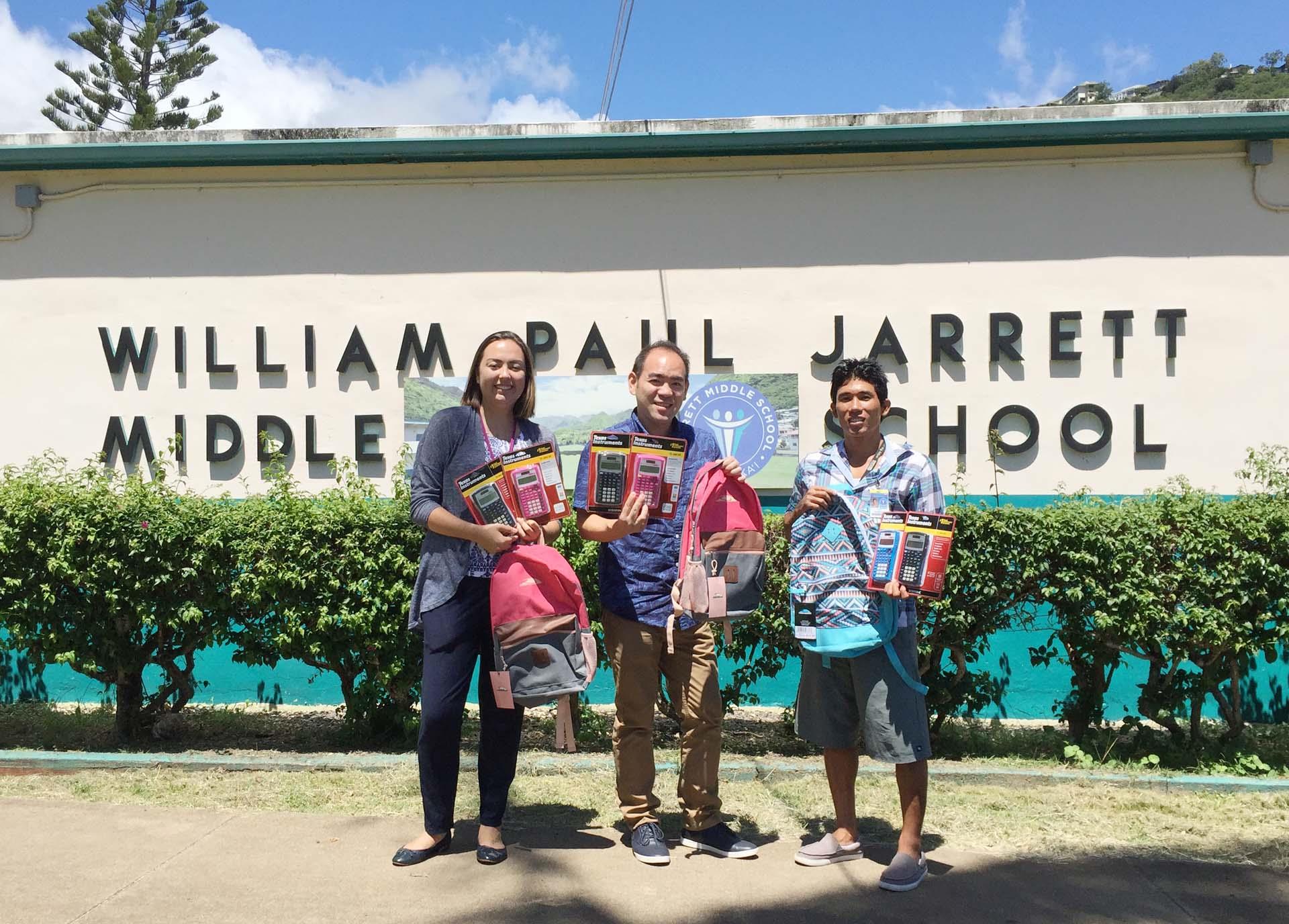 School supplies Rotary Club of Kahala Sunrise (Honolulu), Oahu