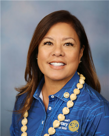 Kathy Lum, President of the Rotary Club of Mililani Sunrise