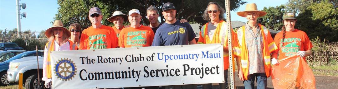 Rotary Club of Upcountry Maui highway cleanups