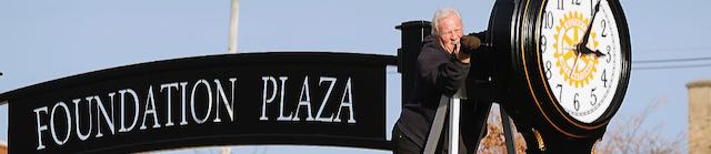 100th Anniversary Clock Installed @ Foundation Plaza