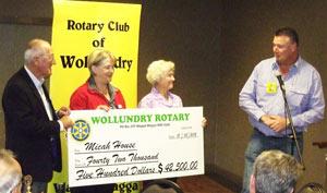 Micah House Cheque Presentation