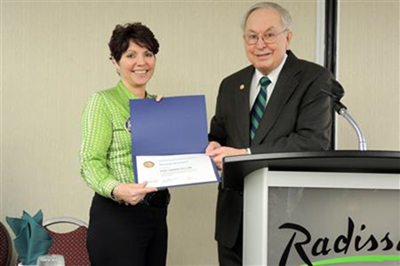 Michele Donegan Honored as Corning Rotary Paul Harris Fellow