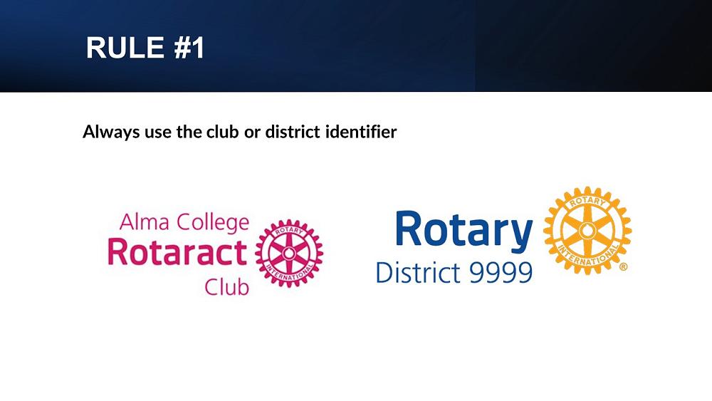 USING ROTARY LOGOS CORRECTLY Rotary Club of Hawthorn