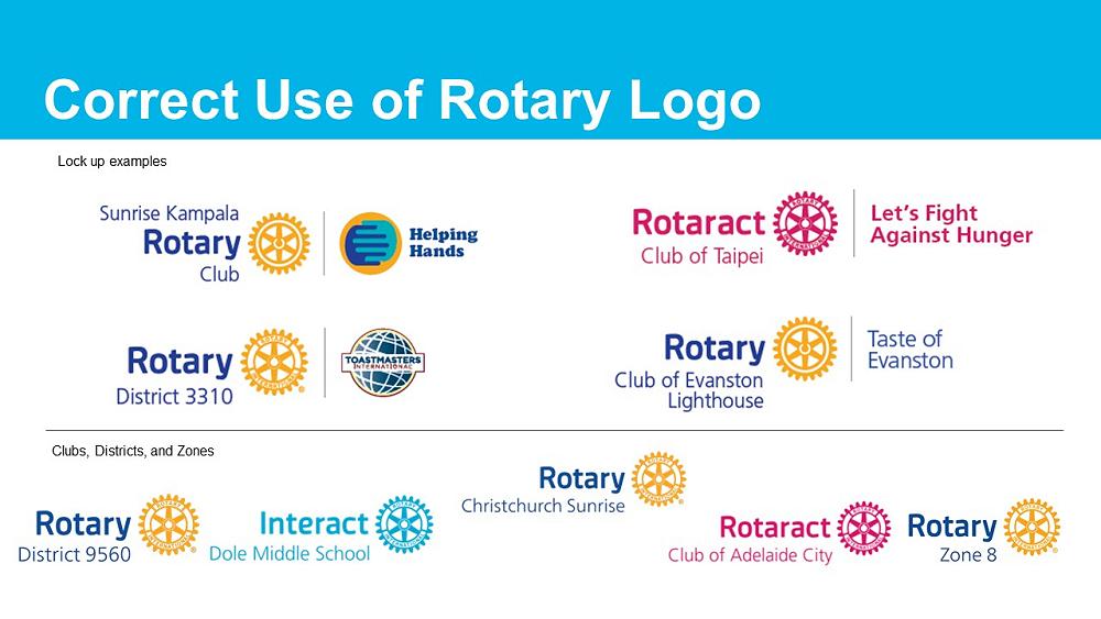 USING ROTARY LOGOS CORRECTLY Rotary Club of Hawthorn