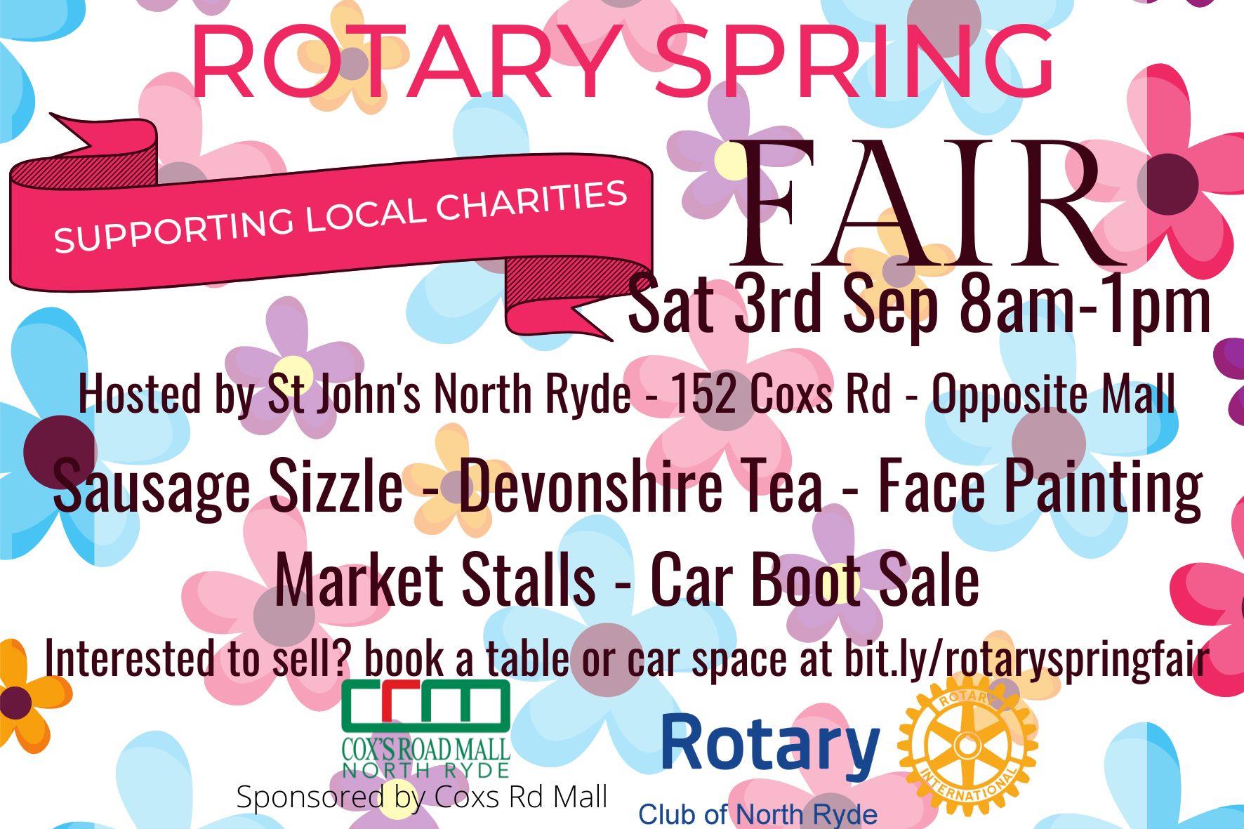 Rotary Spring Fair Rotary Club of North Ryde