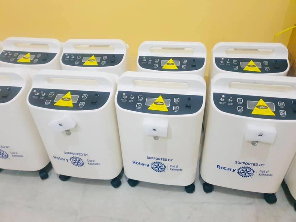 52 Oxygen Concentrators Purchased by RC of Kathmandu Using Donations from Northbridge & Partner Clubs 