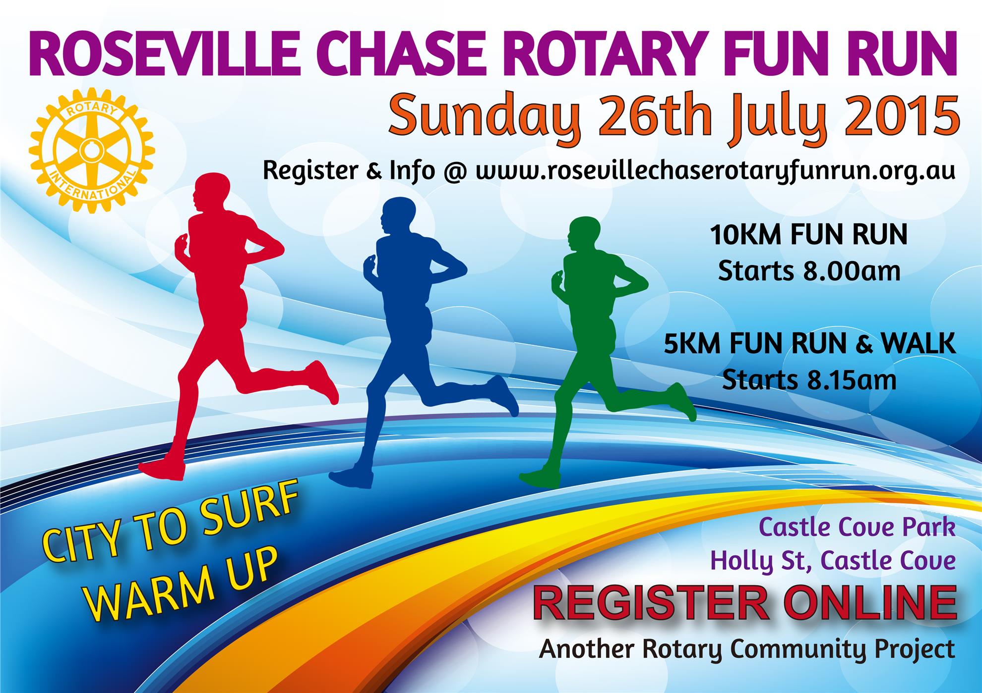 Roseville Chase Rotary Fun Run Sunday 26 July 2015 Rotary Club