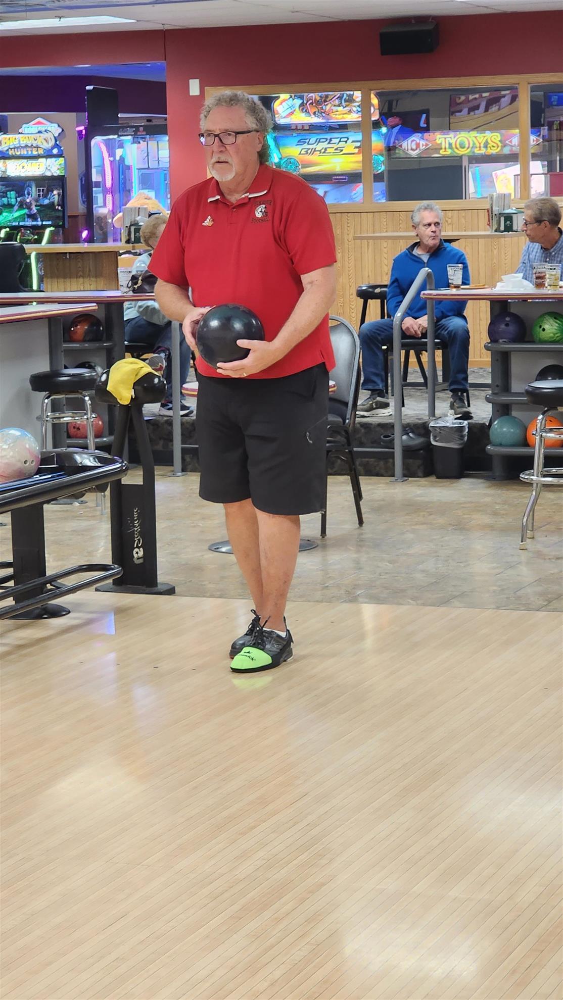 John Osterman preparing to deliver another strike.