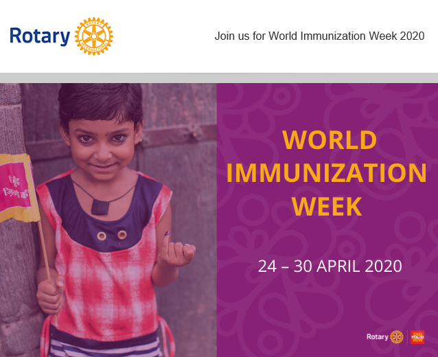 WORLD IMMUNIZATION WEEK | Rotary Club of Applecross