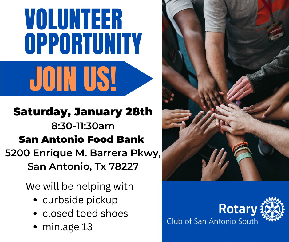 Volunteer with YOUR Rotary Club | Rotary Club of San Antonio--South
