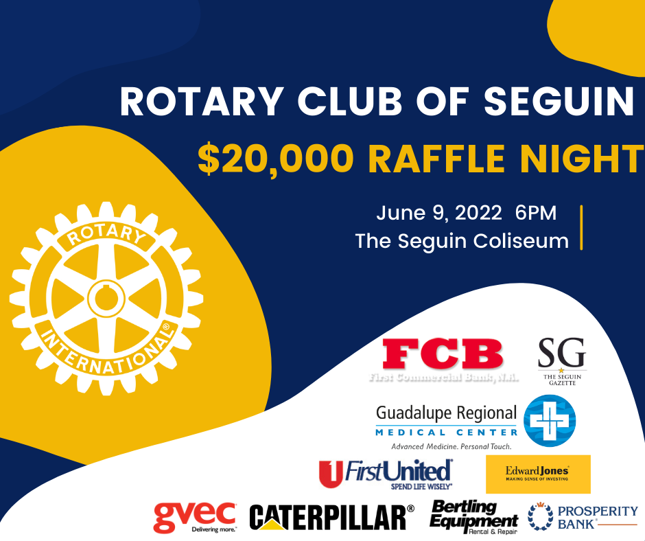 Seguin Rotary Fundraiser event logo