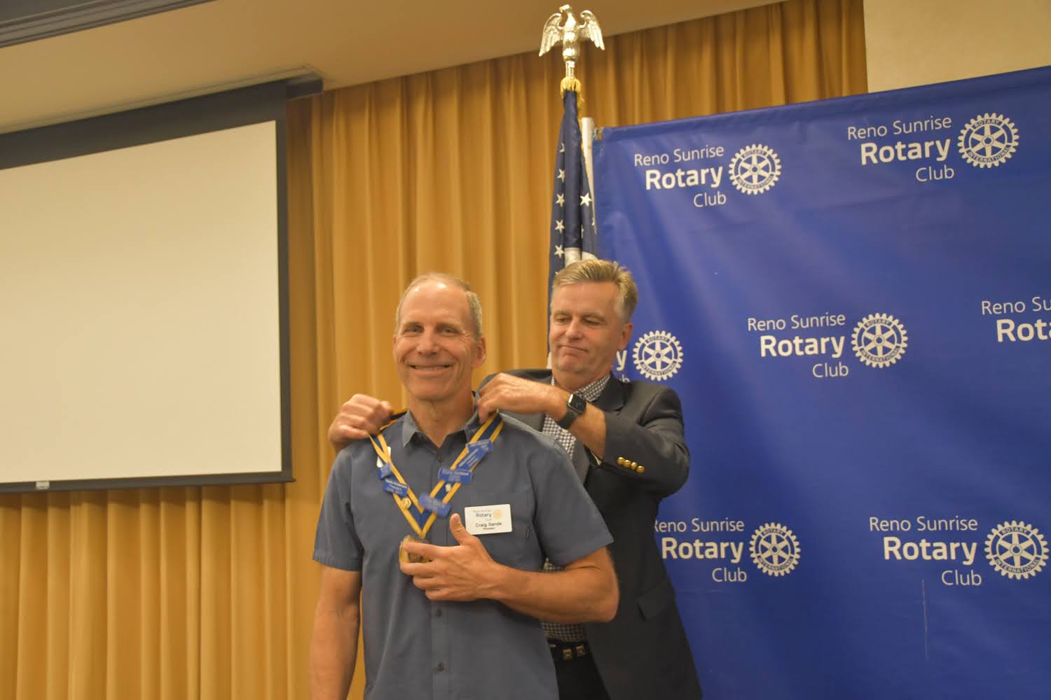 Welcoming Craig as President