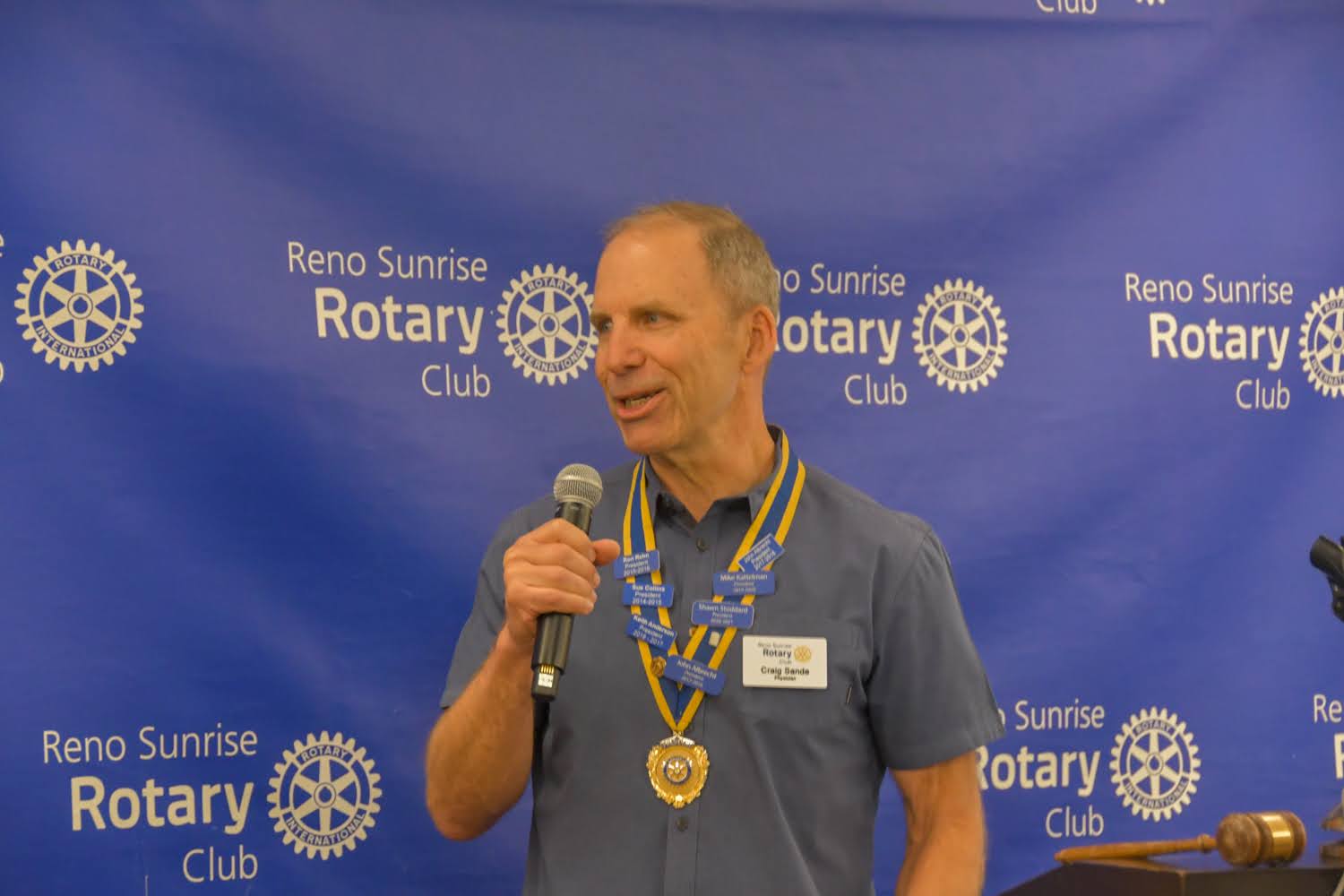 Craig accepts gavel and looks ahead