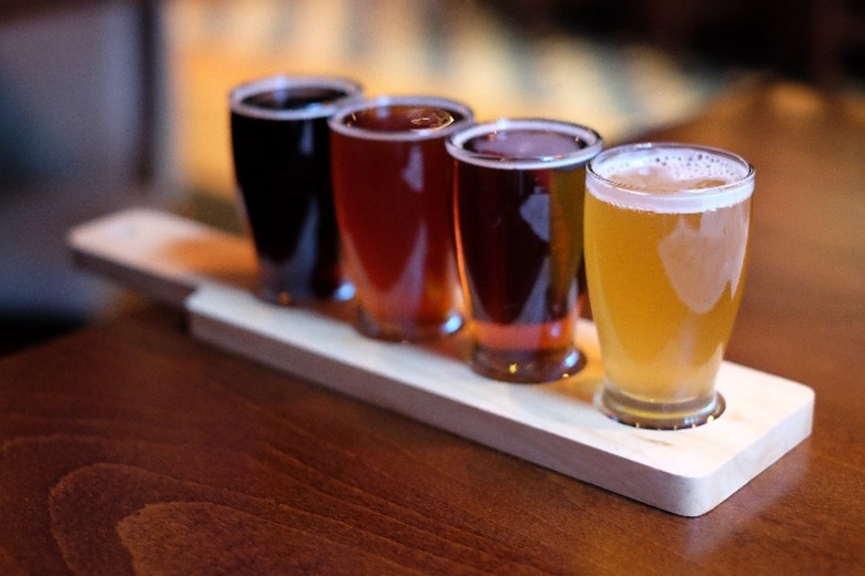Flight of four beers