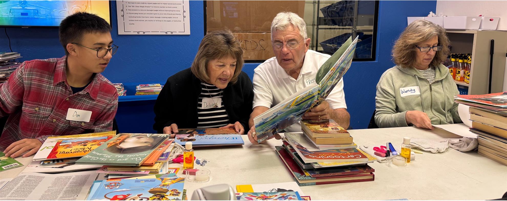 Community Book Cleaning