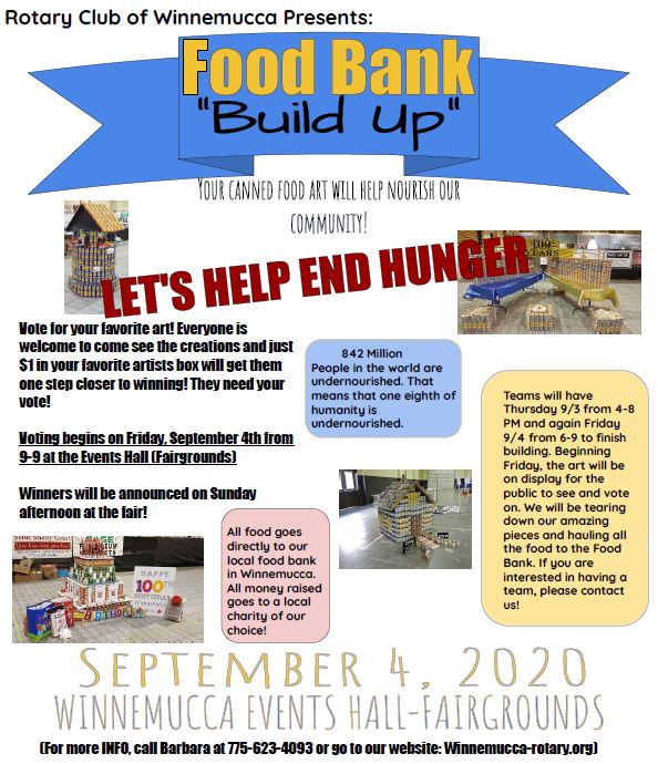 2020 Build Up the Food Bank | Rotary Club of Winnemucca