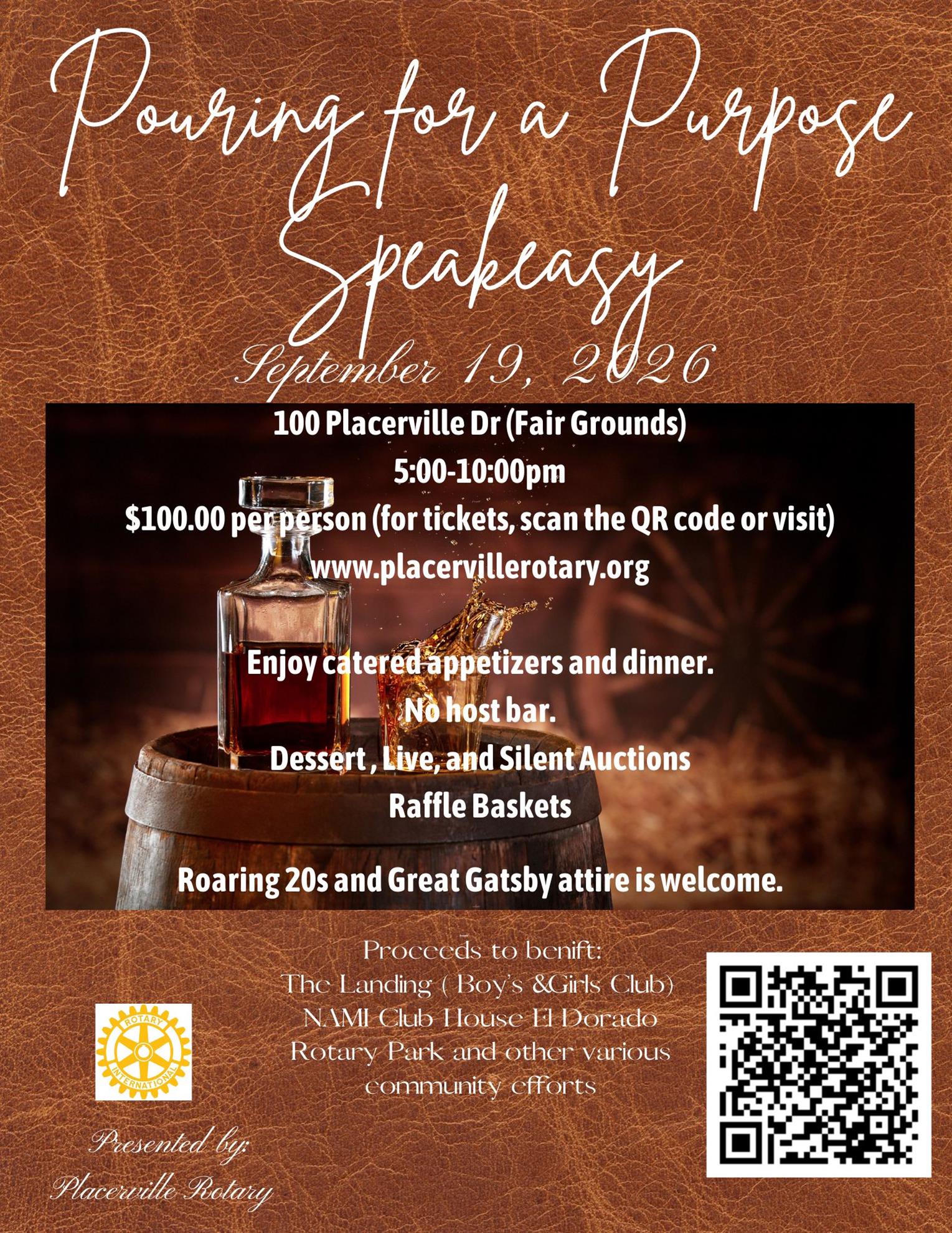 Pouring for a Purpose Speakeasy