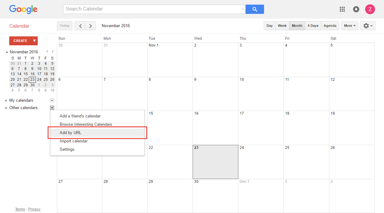 How do I subscribe to a calendar with Google Calendar? - Knowledgebase / ClubRunner FAQ / Support - ClubRunner Support & Knowledgebase