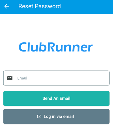 Enter your email and tap Send an Email