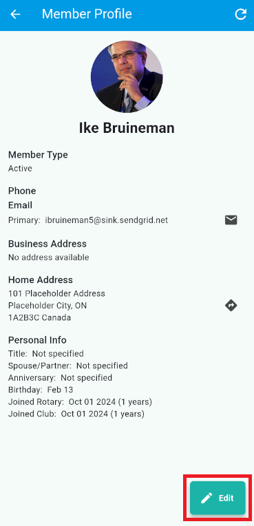 Tap the Edit button at the bottom of the screen