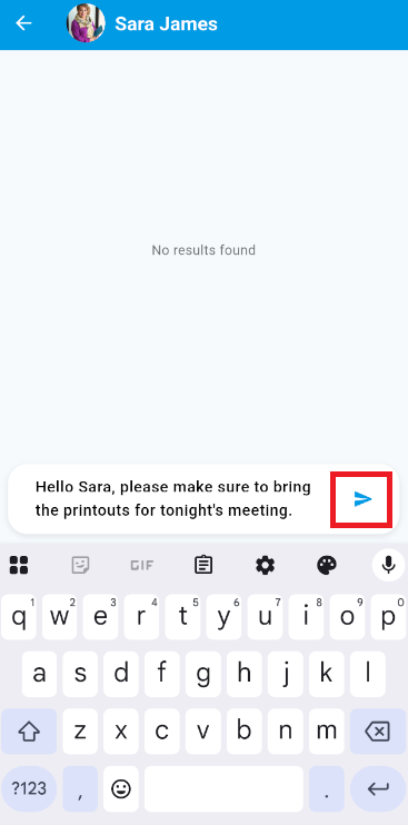 Send private message