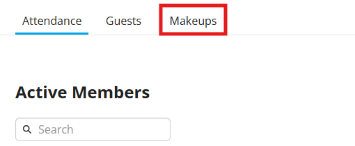 Click the Makeups tab