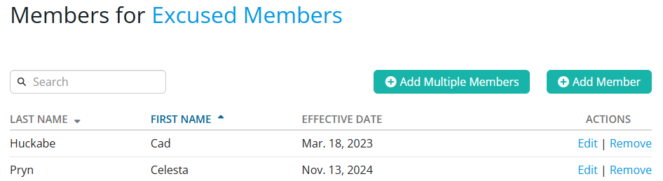 Click Add Member or Add Multiple Members