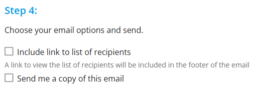 Click the checkboxes to select one of these options
