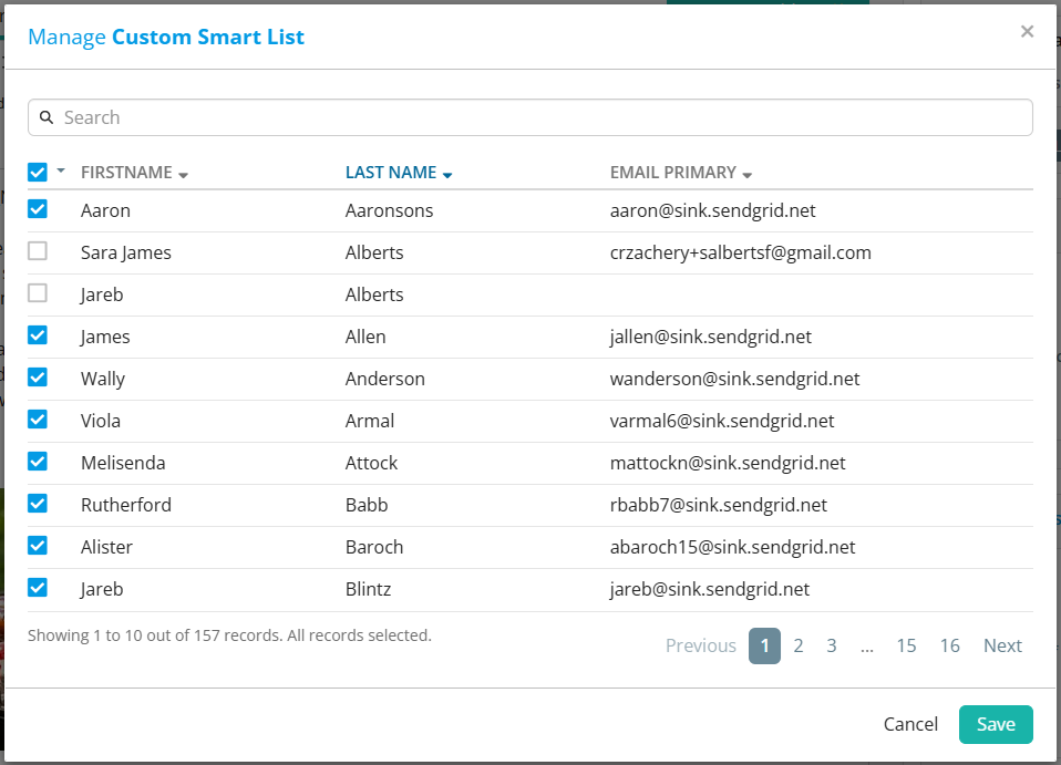 Edit the contents of a recipient list