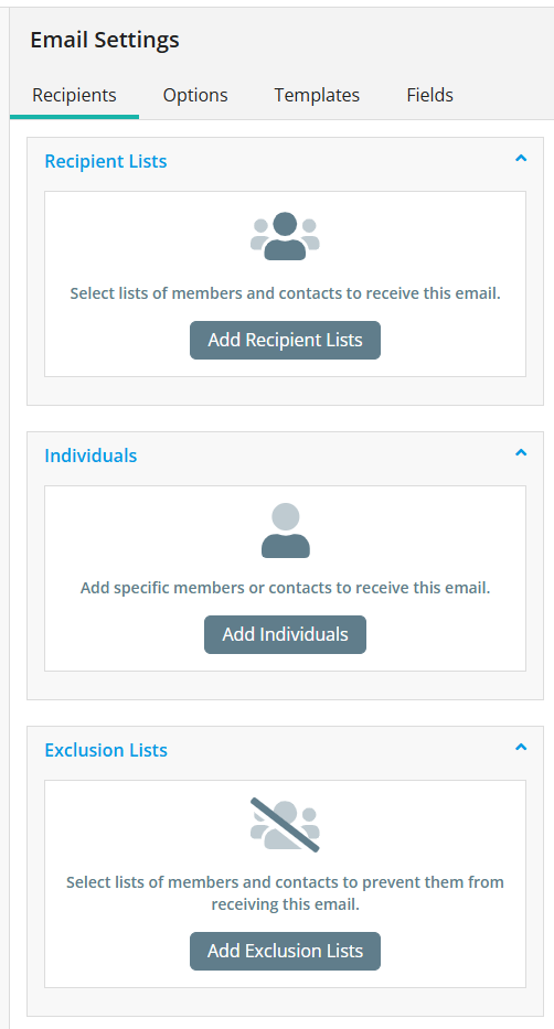 Recipient Options