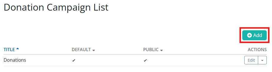 Click the Add button