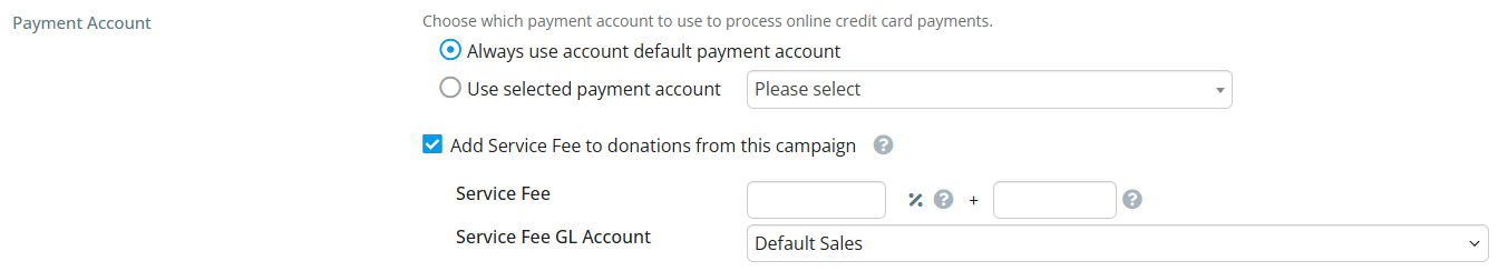 Edit the due date settings and payment account settings