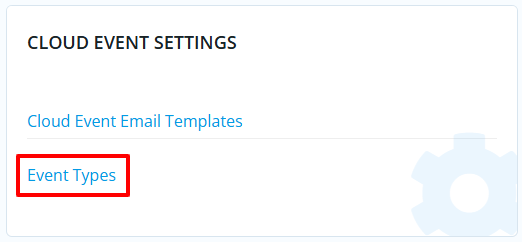 Cloud events - event types