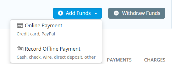 Administrators can select from two payment options