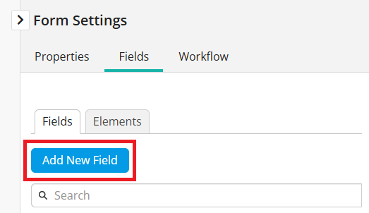 Click Add New Field button