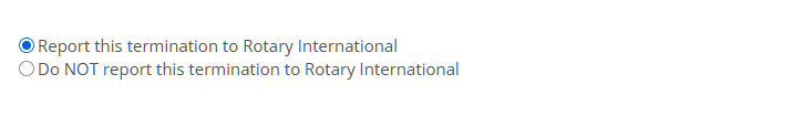 Choose whether to report to Rotary