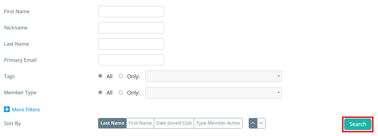 Search or filter for members