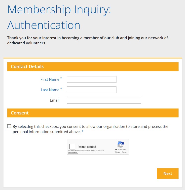 Membership inquiry authentication