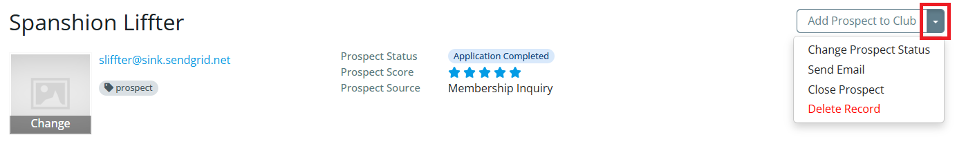 Click the drop-down arrow for more options
