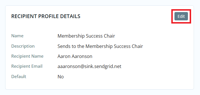 Click Edit in the Profile Details