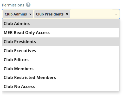 Smart list access permissions