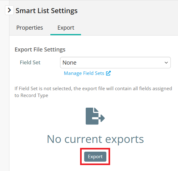 Export your current Smart List