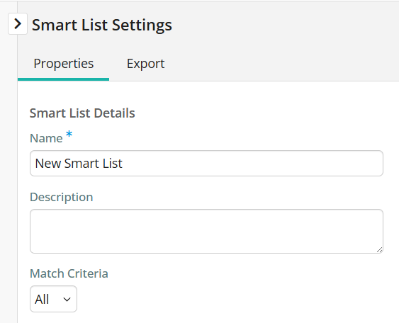 Smart List details information
