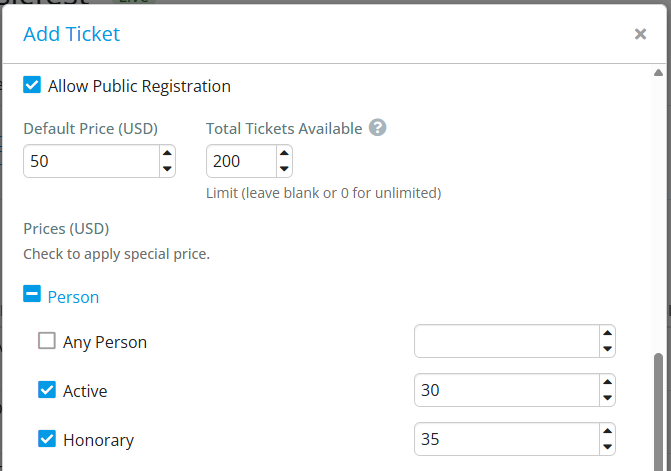 Set different pricing based on membership type