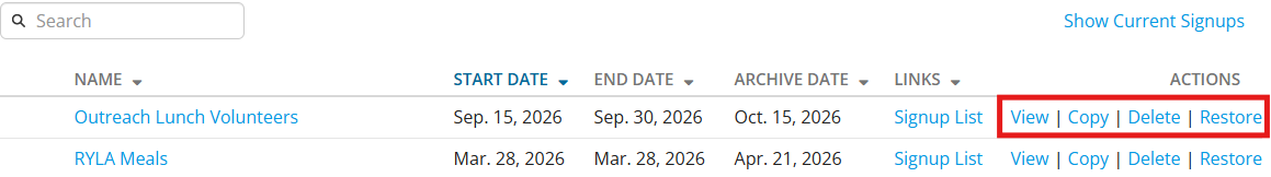 Select an option from the right-hand side