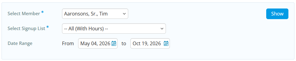 Enter the appropriate details for what to include in the report