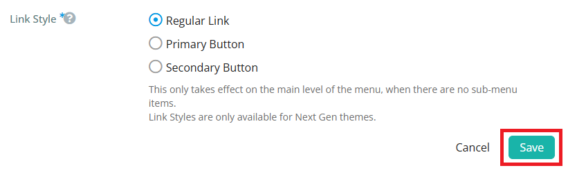 Click Save to save your changes