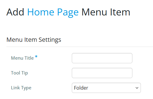 Enter information for the required fields